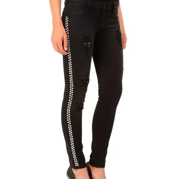 NWT Free People Etienne Marcel Studded Skinny Jeans Size 26 #092 Skinny